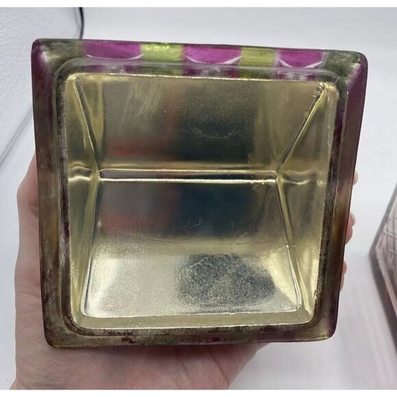 Anthropologie Snowflake House Evergreen & Embers Fragranced Cut Glass Candle - Picture 12 of 16